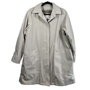 London Fog Weatherwear of Distinction Khaki Trench Coat Size 18 Reg